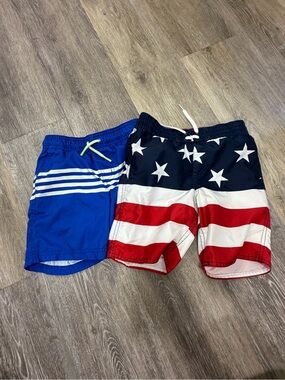 Old Navy and Cat and Jack Swim Shorts - Stars & Stripes Set